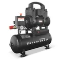 STAHLWERK Kompressor mit 9 L Tank (ST-98 Pro) – ölfrei & leise, 8 bar, 1,22 PS (0,9 kW), 170 l/min, 65 dB, Druckluftkompressor mit Brushless-Motoren, Silent-/Flüsterkompressor, Kolbenkompressor