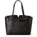 Boss Boss Revers Shopper Tasche Leder 37 cm Laptopfach  schwarz