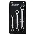 Doppel-Ring-Ratschen-Schlüssel Set 8-19 Ratschenringschlüssel Satz umschaltbar