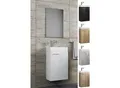VCM 3-tlg Set Waschplatz für Gäste WC Gästebad Waschtisch Toilette Badmöbel Badezimmer Set - Slito SP