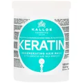 Kallos Keratin Haarmaske 1000ml für trockenes, strapaziertes Haar, reparierend