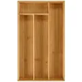 Blumtal Besteckkasten Einlagen, aus Bambus (mit 4 oder 5 Fächern als Organizer für Besteck und Haushaltsartikel), leicht abwischbar, passend für IKEA Maximera 27 cm x 49 cm x 5 cm