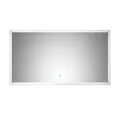 Lomadox Badspiegel LLED-02, LED Spiegel 120cm mit Touch Bedienung BxHxT ca. : 120x65x3,2 cm