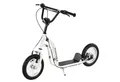HOMCOM Scooter Kinderscooter Tretroller Cityroller Gummi Aluminium Weiß, (Kinderscooter, 1 tlg., Tretroller), 120L x 58B x 85-95H cm