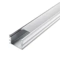 2 Meter LED Aluschie Aluprofil Schiene Profil für LED Strip mit Milchglas Abdeckung