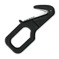FKMD Rescue Black schwarz - Rettungsmesser mit Kunststoffscheide Gurtschneider