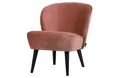 WOOOD Sessel Sara Samt, Rosa