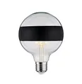 Paulmann 28682 LED Lampe Filament G125 6W Leuchtmittel Ringspiegel Schwarz matt 2700K Warmweiß dimmbar E27