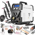 STAHLWERK Schweißgerät CTM-416 Puls Pro Vollausstattung 6-in-1 Schutzgas-Schweißgerät | Inverter mit 160 A, Puls-Funktion für Aluminium und 40 A Plasmaschneider CUT | WIG | MIG MAG | PULS | MMA | FLUX
