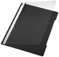 25 Schnellhefter schwarz A4 Sichthefter Plastikhefter STANDARD 4191 Leitz
