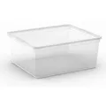 Keter Germany GmbH KIS C Box Allzweckbox in verschiedenen Größen, Mit Deckel, Farbe: Transparent, Größe: M (40 x 34 x H 17 cm) 272359