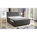 Boxspringbett Hotelbett 140x200 Bonellfederkern Bett mit Topper Paxos 2 grau