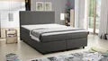 Boxspringbett Hotelbett 140x200 Bonellfederkern Bett mit Topper Paxos 2 grau