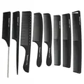 Professionelles Hitzebeständiges Carbon Comb Set in Weiß/Schwarz