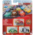 Disney Cars Mini Racers Kühlerfedern, Rennen und Rettung, Lightning McQueen, Sheriff, Chick Hicks, 3 Stück