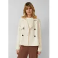 s.Oliver Funktionsjacke Outdoor-Jacke Cabanjacke im Relaxed Fit in Velourslederoptik beige M (38)