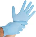 Friedlich &Assoziierte GmbH Nitrilhandschuhe Safe Light L hellblau, Puderfrei -
