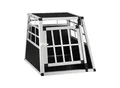 Juskys Alu Hundetransportbox M - 69×54×50 cm verschließbar & pflegeleicht - Hundebox für Hunde