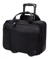 mittelgroße multifunktionelle Pilotenkoffer Rollen Trolley Schwarz 42 cm BOWATEX