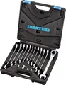 IMATEC Maul-Ratschenringschlüssel Set 16-tlg. mit Umschaltung inkl. Adapter