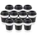 PEARL 10er-Set Coffee-to-go-Becher, Deckel, 350 ml, doppelwandig
