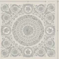 Profhome 370555-GU Barock Tapete Ornament glänzend silber grau 7,035 m2