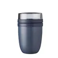 Mepal - Isolierter Lunchpot Ellipse - Thermo Lunchpot - Praktischer Joghurtbecher & Suppenbecher zum Mitnehmen 6-8 Stunden heiß & 12 Stunden kalt - 500 ml - Nordic Denim