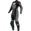 Dainese Motorradkombi Fulminea Damen 2-Teiler Motorrad Lederkombi (wasserdicht) Wasserdicht Atmungsaktiv protektoren wasserdichte blau|schwarz 46
