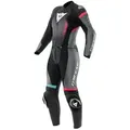 Dainese Motorradkombi Dainese Fluminea 2 tlg. Lederkombi Schwarz / Weiss / Anthrazit schwarz 46