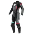 Dainese Fulminea Lady Zweiteiler black anthracite white Gr. 46 Damen Lederkombi