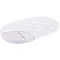 Babymatratze TRÄUMELAND "Light passend für Hartan - 33 x 78 x 6 cm, oval", weiß, B:33cm H:6cm L:78cm, Bezug (oben): 62% Polyester, 38% Lyocell (TENCEL). Bezug (unten): 100% Polyester. Steppfüllung: 100% Polyester, Matratzen