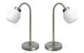 2er Set Design LED Tischleuchte Nachttisch Lampe "New Jersey" 3000K 2/2017-00