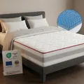 FLEXX Kaltschaum Matratze 160x200 cm mit 3D Memory Foam - 7 Zonen; 25cm Höhe; H4, H3, H2 Misch-Härtegrad - Wendbare Kaltschaummatratze mit optimaler Druckentlastung