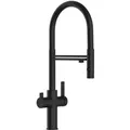 VIZIO NIEDERDRUCK 3 Wege Wasserhahn Küchenarmatur FC mit 360° Schwenkbarem Auslauf Abnehmbare 2 Strahl Handbrause Schwarz Matt   Schwarz