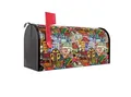banjado Amerikanischer Briefkasten Mailbox Funky Town (Amerikanischer Briefkasten, original aus Mississippi USA), 22 x 17 x 51 cm