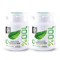 DC24 DAILY CARE 100% Xylit Kaugummi Spearmint, zuckerfrei & vegan ohne Titandioxid ohne Aspartam, 2 x 60 Stk Dose, BigPack mit 120 Kaugummis