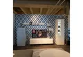 GALLERY M branded by Musterring Anbauschrank Wohnwand Merano Lack Weiß Eisblau Tip-on-Beschlag Grifflos