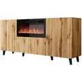 Mirjan24 Kommode, Braun, Kunststoff, Holz Optik, Rechteckig,Rechteckig, 181x82x42 cm, Wohnzimmer, Kommoden & Sideboards, Sideboards