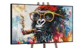 YS-Art Modern Acryl Gemälde auf Leinwand handgemalt Bilder mit schwarzen Rahmen Wandbild Wohnzimmer Büro modernes Wohndekor Galerie Bild echtes Kunstwerk 140x100 cm