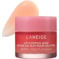 Laneige Lip Sleeping Mask EX Berry – 20g Lippenmaske für intensive Feuchtigkeit, regeneriert rissige Lippen, beruhigt mit Sheabutter, Murumuru-B...