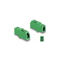 87984 - LWL Kupplung LC Simplex Buchse zu LC Simplex Buchse APC grün