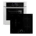 KKT KOLBE | Autarkes Herdset | 60cm Einbaubackofen EB8015ED | 59cm Induktionskochfeld IH85901FZ | Grill | Heißluft | Teleskopauszüge | Automatik-Timer | 2-fach Wärmeschutzverglasung | SET8015IH592FZ