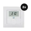 Homematic IP Wandthermostat mit Luftfeuchtigkeitssensor 8er-Set