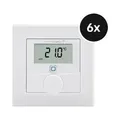 Homematic IP Wandthermostat mit Luftfeuchtigkeitssensor 6er-Set