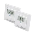Homematic IP Wandthermostat mit Luftfeuchtigkeitssensor HmIP-WTH-2 . 2er Pack
