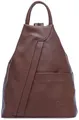 Caspar 2in1 Leder Rucksack Schultertasche Sportlich Elegante Damen Handtasche - SIGNATURE LINE - Modell No.782 - Italy