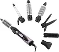 ETA Lockenstab Set Rosalia 1000W | Warmluftbürste | Ionenfunktion | 2 Temperaturstufen | Kaltstufe | Aufsätze | lila