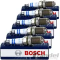 5x BOSCH ZÜNDKERZEN passend für AUDI COUPE B2 QUATTRO 90 B2 100 C2 C3 200 C3