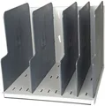 MODULOTOP vertikal Sorter mit 5 Trennplatten - Leuchtgrau/Mausgrau