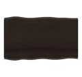 vidaXL Tischplatte Tischplatte 100x60x2 cm Massivholz Eiche Behandelt Baumkante (1 St)
